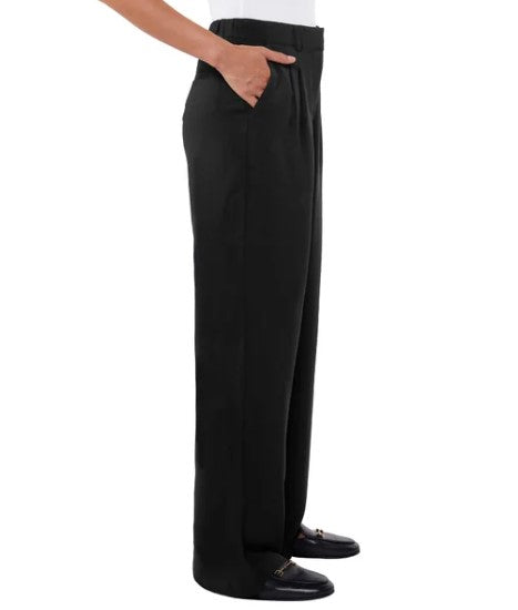 Matty M Ladies' Size Medium (8-10) Wide Leg Essential Trouser, Black