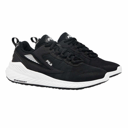 Fila Trazoros Ladies' Size 10, Lace-up Athletic Shoes, Black, Customer Return