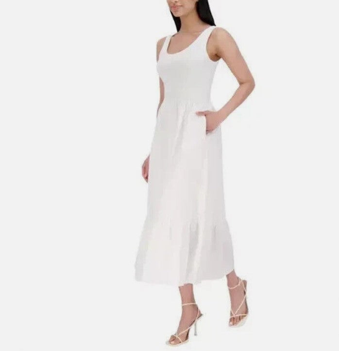 Steve Madden Ladies' Size X-Small (2) Sleeveless Maxi Dress, White