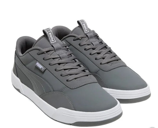 PUMA Men's Size 10 Skate Sneakers Lace-up Court Shoes, Gray