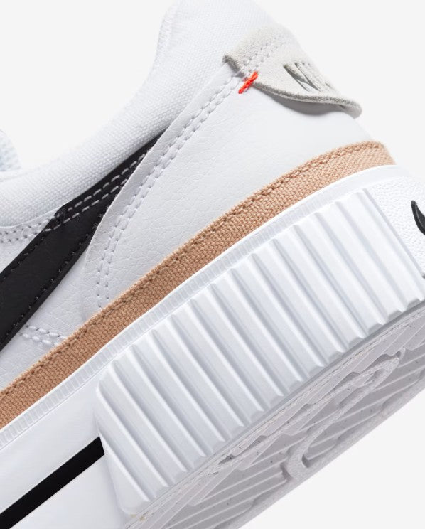 Nike Court Legacy Lift Womens Size 6, Athletic Shoes, White/Black/Orange Grade A