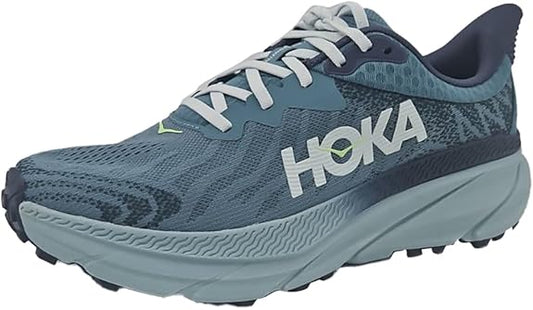 HOKA Men's Size 9.5, Challenger 7, Athletic Shoes , Mountain Fog/Druzy, Grade A