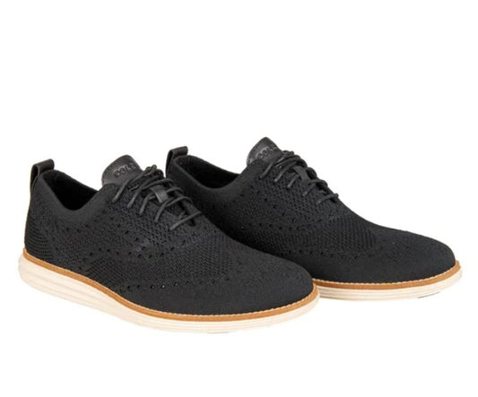 Cole Haan Men's Size 11 Original Grand Stitchlite Wingtip Oxford Shoes, Black