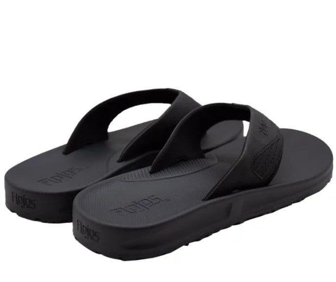 Flojos Men's Size 10, Flip Flops Thongs Sandals, Black