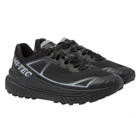 Hi Tec Men's Size 12 Lace-up Athletic Trail Shoes, Black