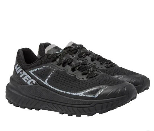 Hi Tec Men's Size 12 Lace-up Athletic Trail Shoes, Black