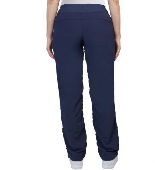 Kirkland Signature Women's Size Medium (8) Woven Active Pants, Blue