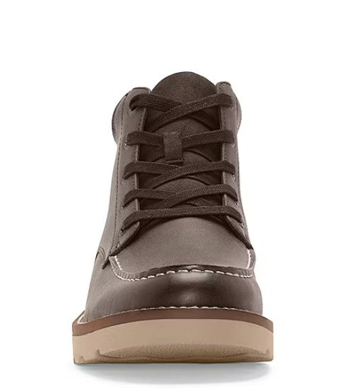 mutual weave Mens Size 8, Drew Moc Toe Lace Up Ankle Boots, Saddle (Brown)