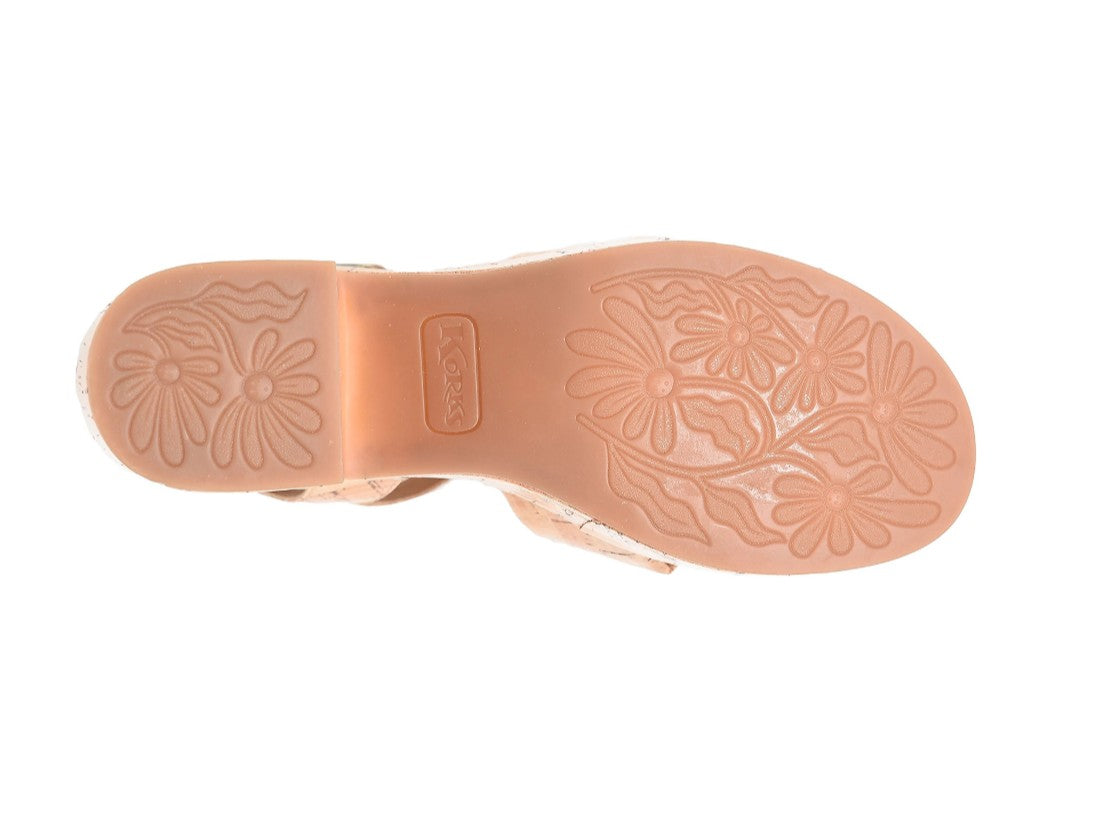 Korks Women's Size 11 M, Calda Platform Comfort Sandals, Light Tan