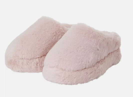 32 Degrees Ladies' Size Small (5/6) Faux Fur Slipper, Pink