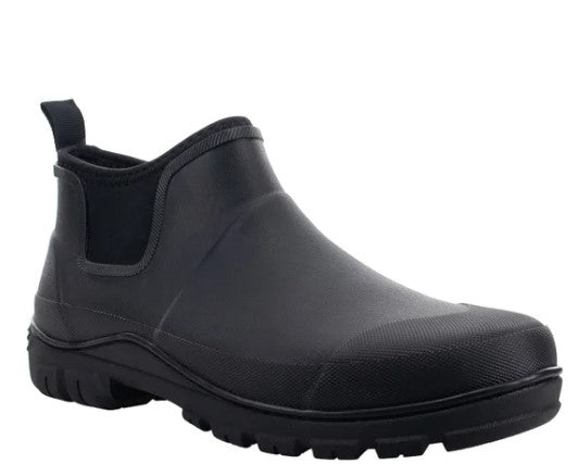 Staheekum Men's Size 8 Waterproof Ankle Rain Boot, Black, Customer Return