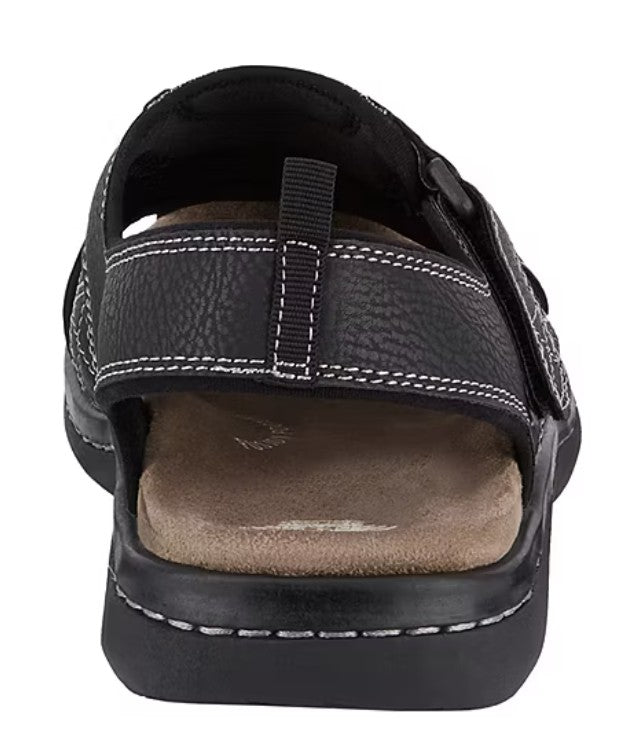 Dockers Men's Size 9 W, Searose Strap Fisherman Sandals, Black