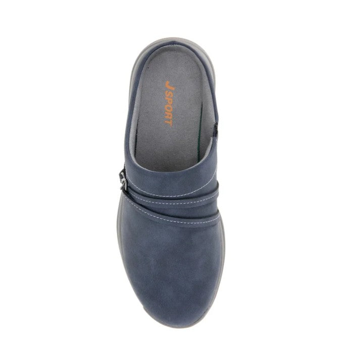 JSport Women's Size 8, Gina Comfort Mule Slip-on Shoes, Navy