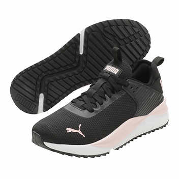 PUMA Ladies' Size 7.5 PC Runner Sneaker Athletic Shoe, Black, Customer Return