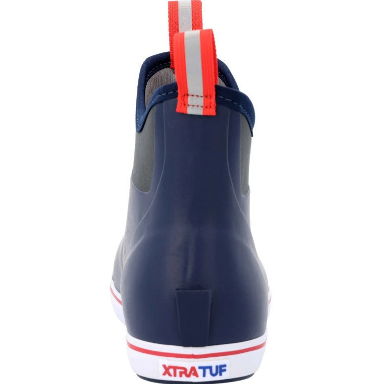 XTRATUF Men's Size 8, Waterproof Ankle Deck Boot, Navy Blue, New in Box
