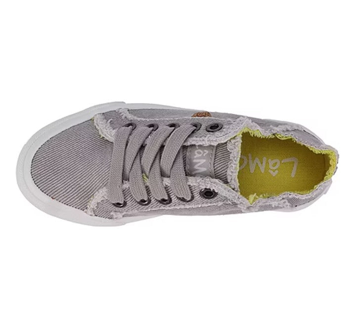Lamo Girls Size 12 Y, Vita Sneakers Canvas Shoes, Washed Grey, Grade A