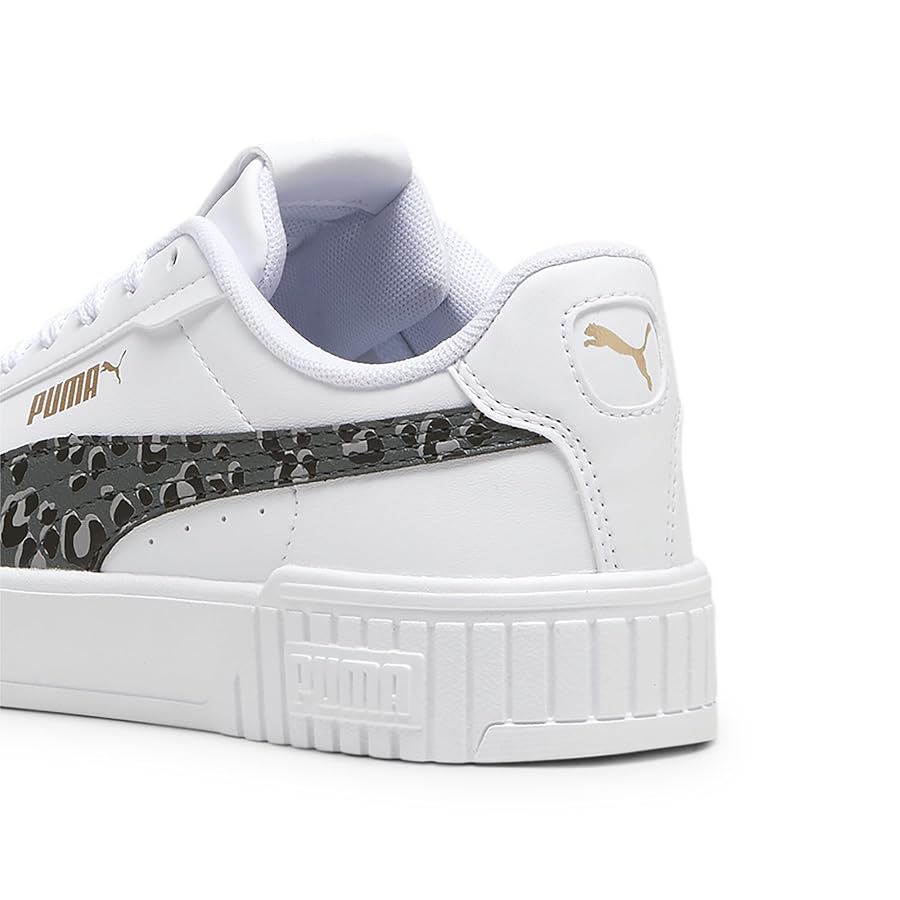 Puma Carina 2.0, Kid's Size 13 C, Animal Update, White-Mineral Gray