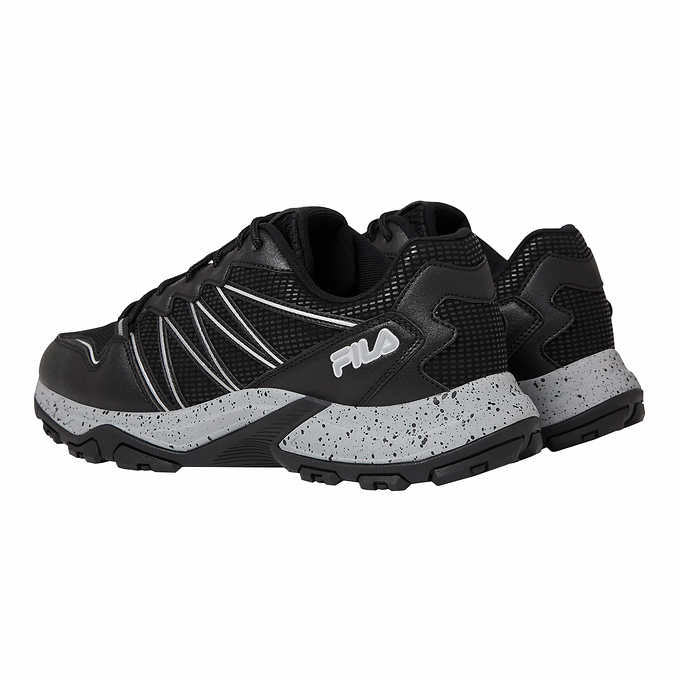 Fila Men's Size 8.5 Quadrix Trail Shoe Sneaker, Black, Customer Return