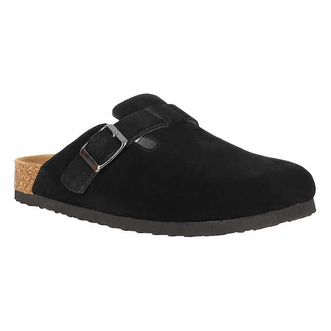 Aquatherm Ladies' Size 7 Suede Clog, Black, New Ships without Box