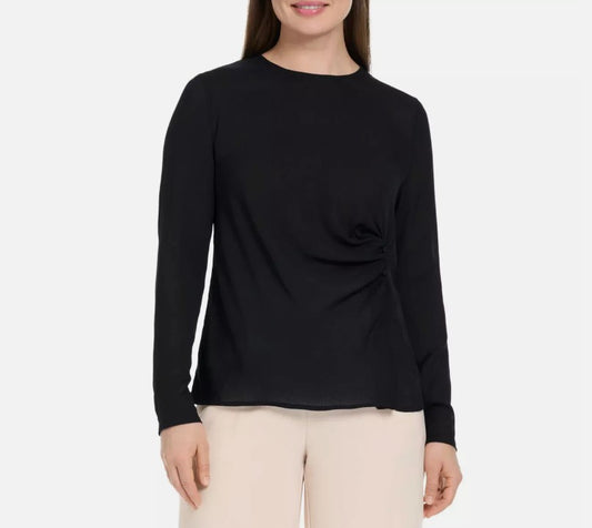 Ted Baker Ladies' Size XL (16) Long Sleeve Blouse, Black
