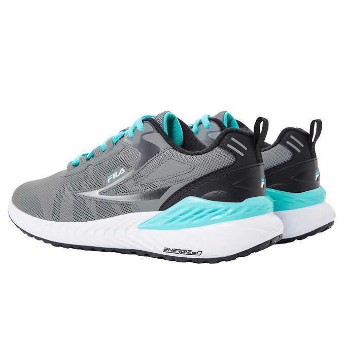 Fila Trazoros Ladies' Size 8.5 Lace-up Athletic Shoes, Gray-Teal