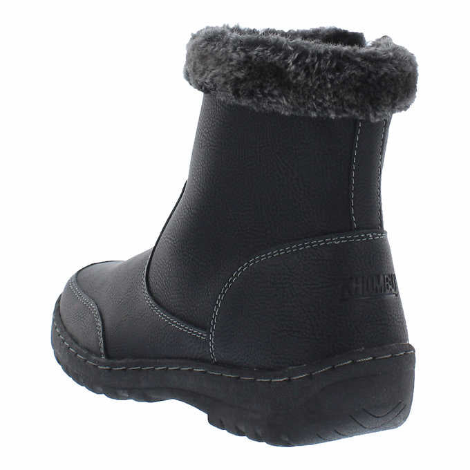 Khombu Addison Ladies Size 8, All Weather Boot, Black , Customer Return