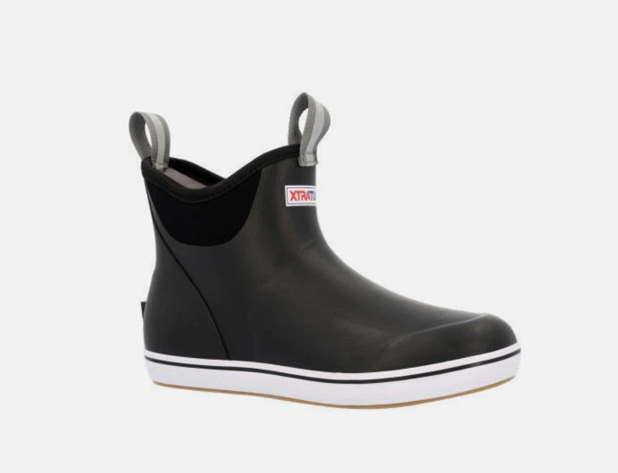 XTRATUF Ladies Size 10, Waterproof Ankle Deck Boot, Black, Grade A