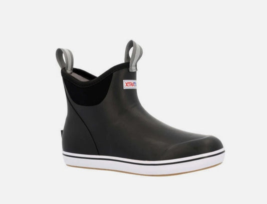 XTRATUF Ladies Size 10, Waterproof Ankle Deck Boot, Black, Grade A