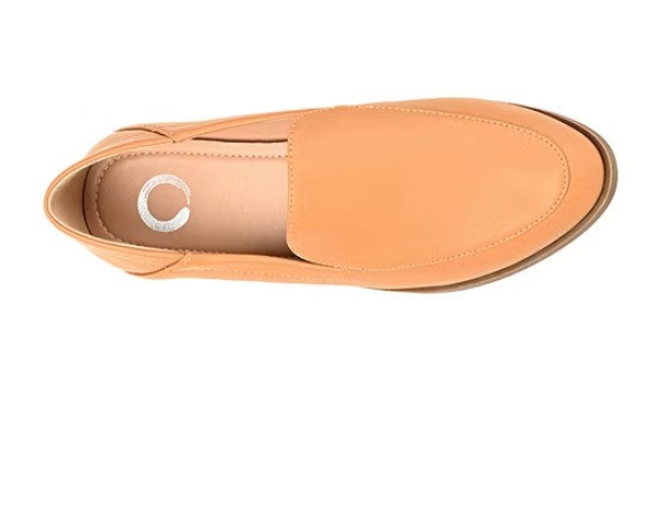 Journee Collection Corinne Womens Size 9.5 W, Moc Closed Toe Loafers, Tan