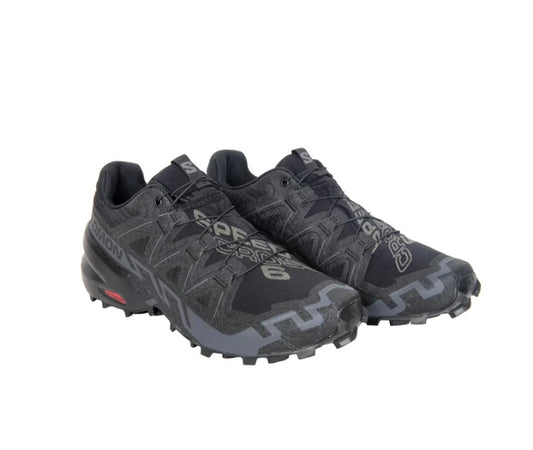 Salomon Men's Size 8, Speedcross 6 Outdoor Plein Air Athletic Shoes, Black