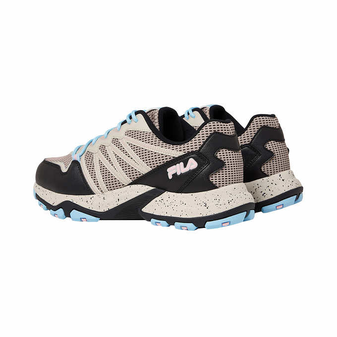 Fila Quadrix Ladies' Size 7, Trail Shoe, Silver - Coral, NEW Ships without Box