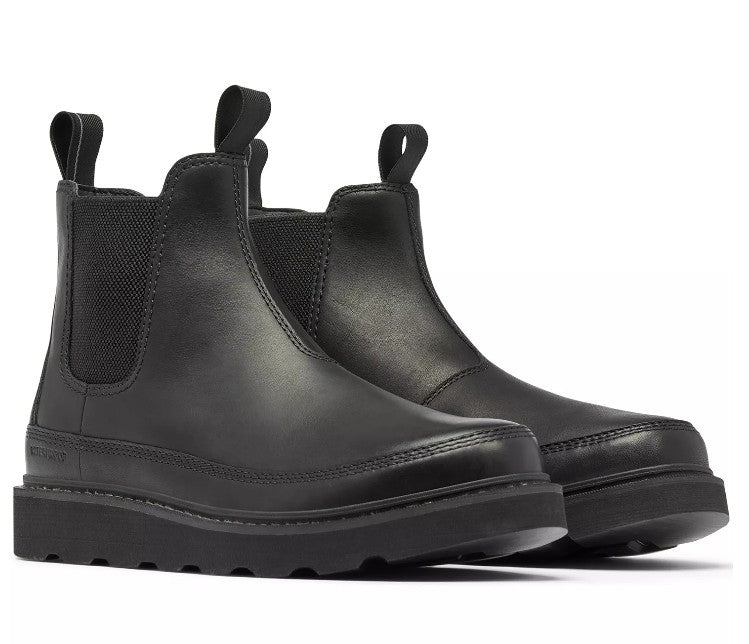 SOREL Men's Size 10, Slabtown 62' Moc Waterproof Chelsea Boots, Black
