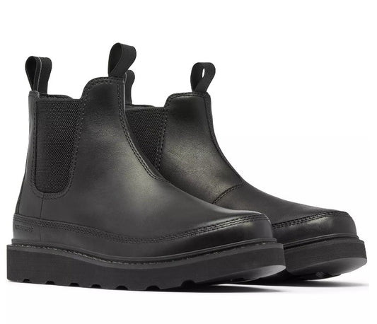 SOREL Men's Size 10, Slabtown 62' Moc Waterproof Chelsea Boots, Black