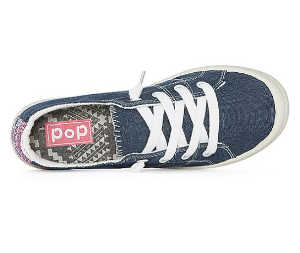Pop Women's Size 6 M, Highbar Slip-on Sneakers, Navy, New (Display Model)