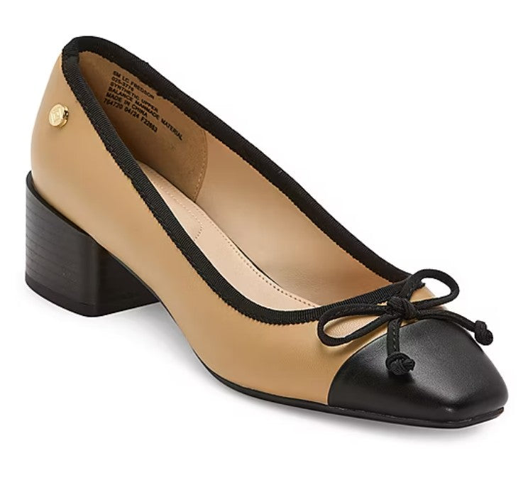 Liz Claiborne Women Size 5.5 Wide, Fredson Cap Toe Low Heel Pumps, NEW (NO BOX)