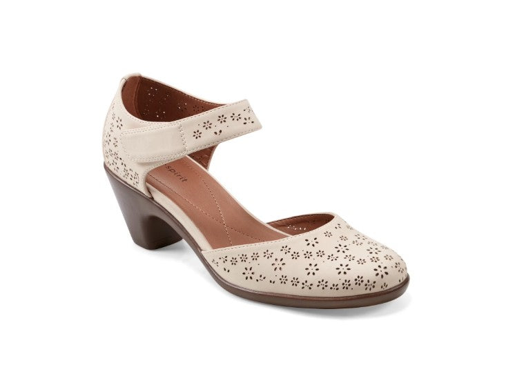 Easy Spirit Women's Size 9.5 M, Caty Mary Jane Pumps Comfort Heels, Almond