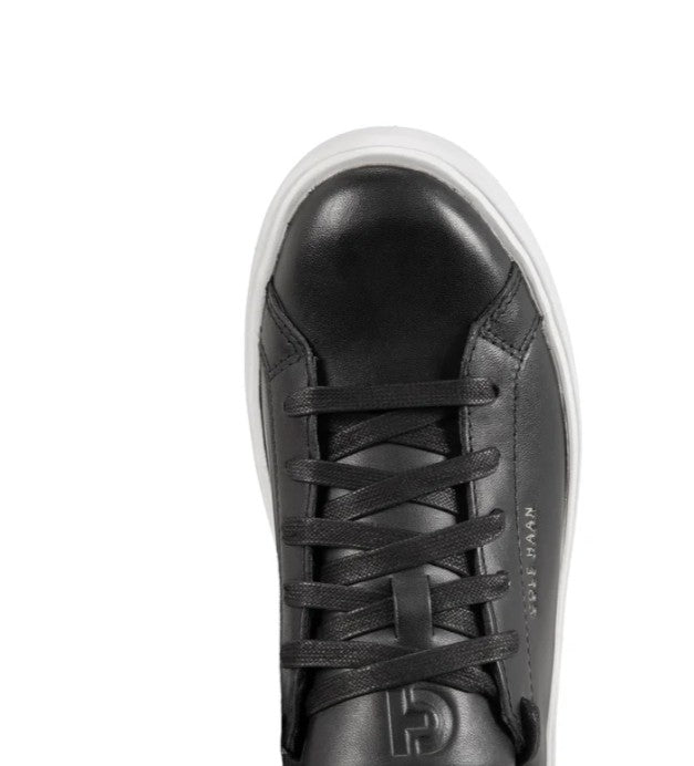 Cole Haan Women's Size 6, Leather Grand Crosscourt Sneakers, Black (NO BOX)