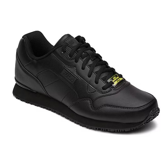 FILA Envie Slip-Resistant Men's Size 9.5, Athletic Walking Shoes, Black
