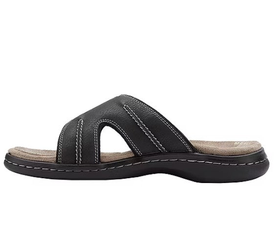 Dockers Men's Size 11 M, Sunland Slide Memory Foam Sandals, Black
