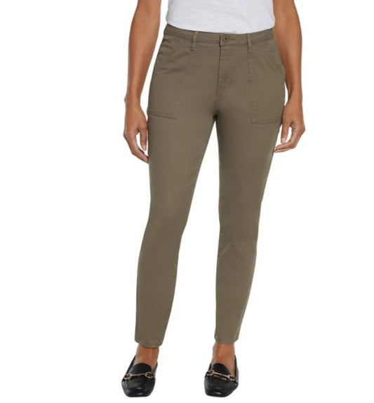 Banana Republic Ladies' Size 16 High Rise Twill Pants, Green