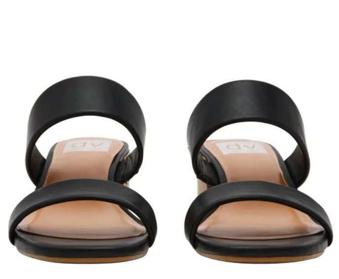 DV by Dolce Vita Ladies' Size 8.5 Sharona Heel Strap Sandal, Black, NWOB