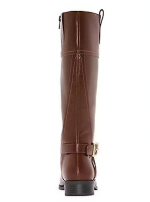 St. John's Bay Women's Size 7.5 M, Roslyn Wide Calf Stacked Heel Riding Boots