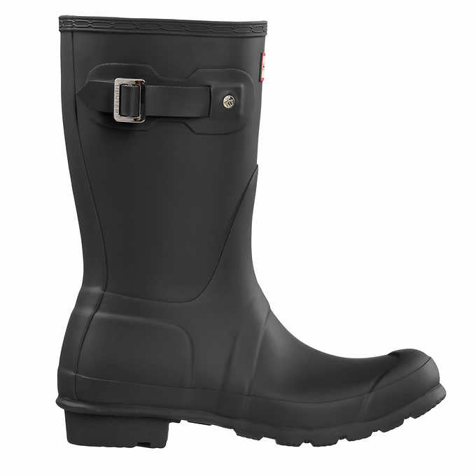 Hunter Ladies' Size 7, Original Short Rain Boots, Black, Grade A