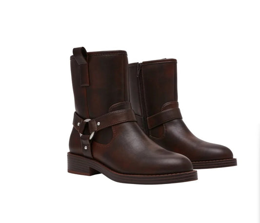 DV by Dolce Vita Women's Size 8, Moto Mid-Calf Boots, Brown
