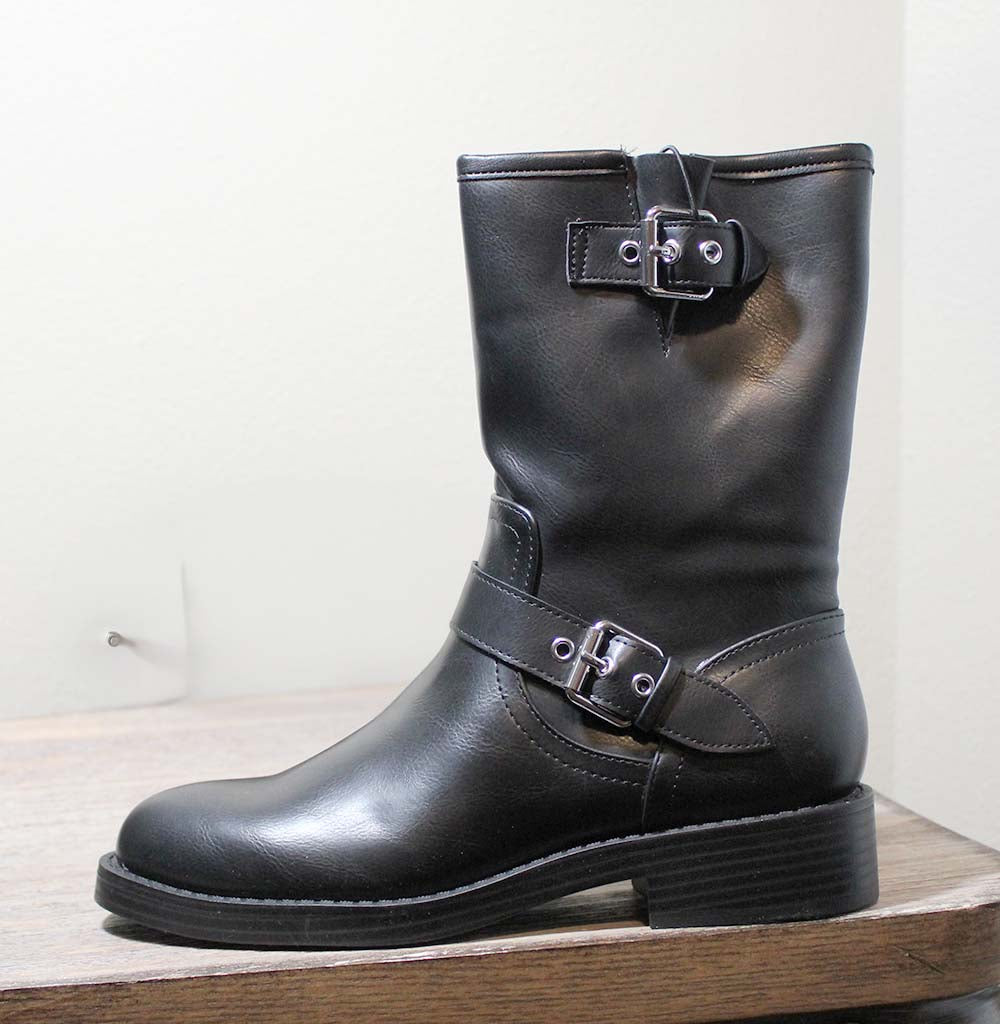 Dolce Vita Ladies' Size 7, Moto Style Boots, Black, Customer Return