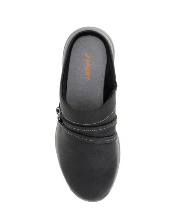 JSport Women's Size 7, Gina Comfort Mule Slip-on Shoes, Black, Grade A