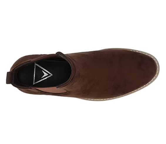 Vance Co Men's Size 9 Wide, Marshall Pull-on Ankle Chelsea Boots, Brown