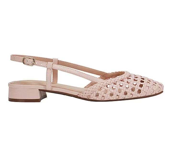 Unisa Saylan Women's Size 10, Slingback Flat Heel Pumps, Lt. Pink, New (NO BOX)