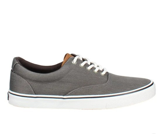 Izod Men's Size 11, Lace-Up Casual Canvas Shoes, Gray