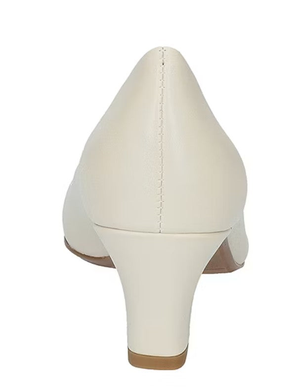 Easy Street Women's Size 9.5 M, Ballari Low Block Heel Pumps Dress Shoes, Bone